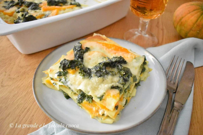 Lasagne z dynią i szpinakiem