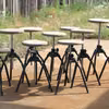 Taboret z regulowaną wysokością