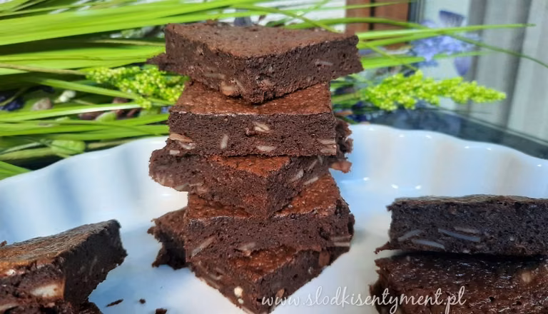 Brownie z migdałami