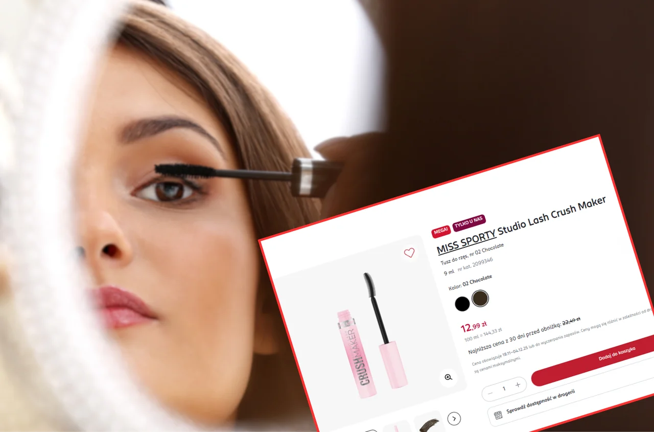 Ten tusz do rzęs z Rossmanna za 13 zł robi boski efekt! Optycznie otworzy wąskie oko - super opcja na opadającą powiekę