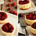 Mini serniczki z żurawiną
