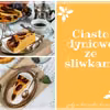 Ucierane ciasto dyniowe ze śliwkami