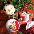 Bombka – decoupage odwrócony – pomysł na prezent DIY