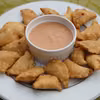 Pierożki smażone z ricottą i suszonymi pomidorami