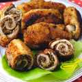 Roladki schabowe z pieczarkami