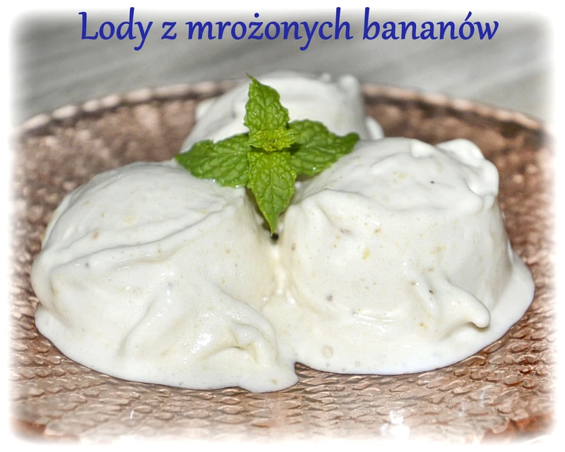 Lody z mrożonych bananów