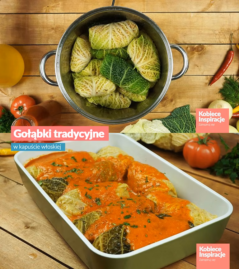 Gołąbki tradycyjne w kapuście włoskiej
