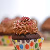 Muffinki kakaowe z kremem czekoladowym