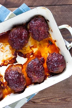 Klopsiki pieczone w glazurze