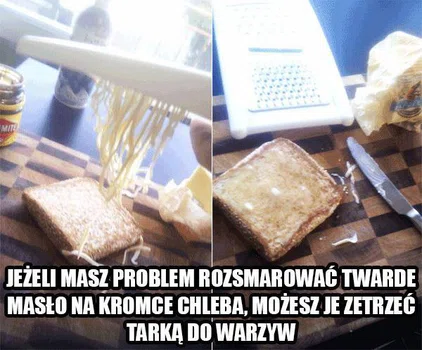 Sposób na twarde masło