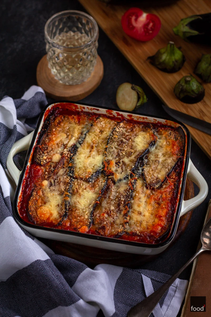 Parmigiana di melanzane - zapiekanka z bakłażanów