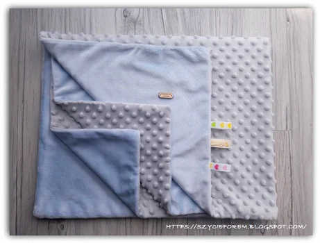 DIY - Dwustronny kocyk minky
