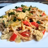Spaghetti w sosie śmietanowo serowym