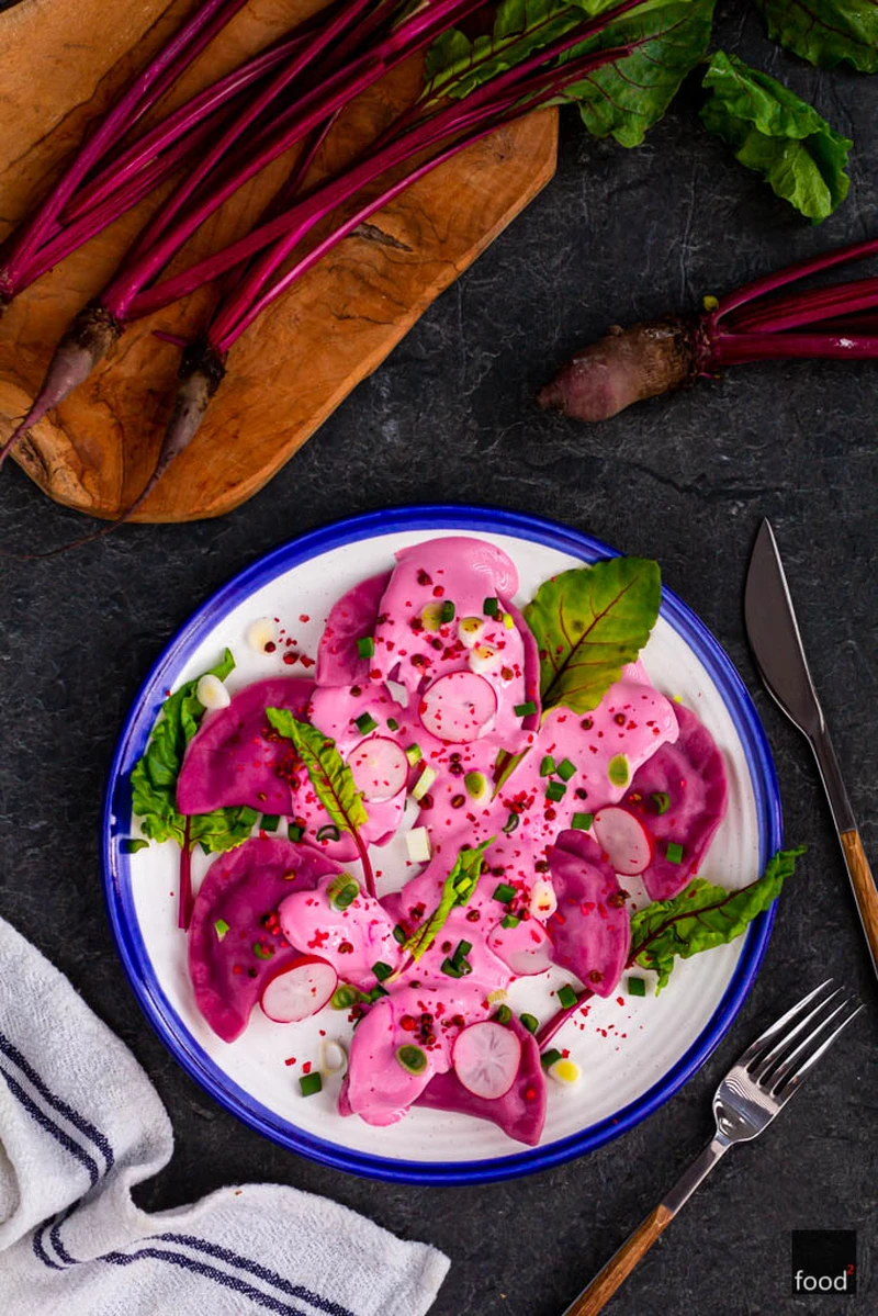 Pierogi z botwiną i serem feta - food²