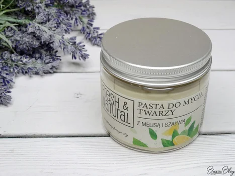 Pasta do mycia twarzy Fresh&Natural z melisą i szałwią