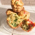 Muffiny ze szpinakiem i papryką