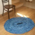 dywanik ze szmatek na szydełku