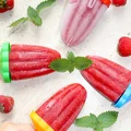 Truskawkowe lody na patyku