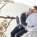 Eleganckie unikatowe ślubne poncho