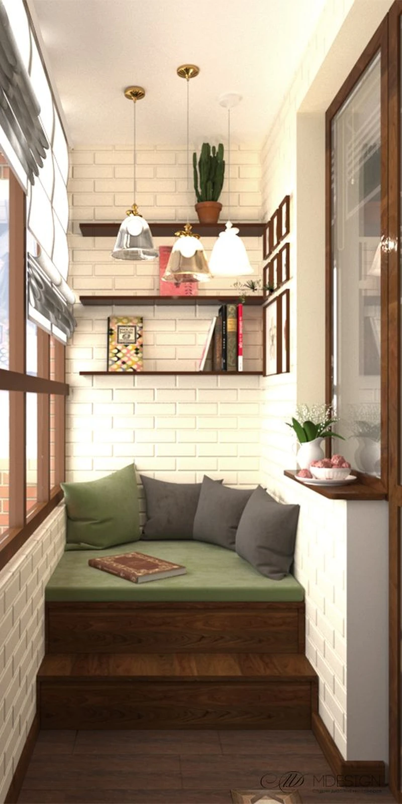 Zabudowany balkon