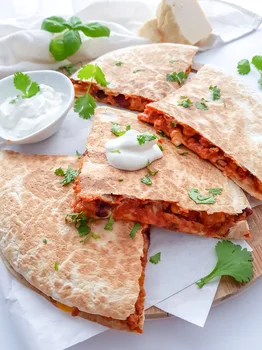 Quesadilla a’la chilli con carne