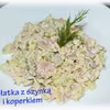 Sałatka z makaronem ryżowym i koperkiem