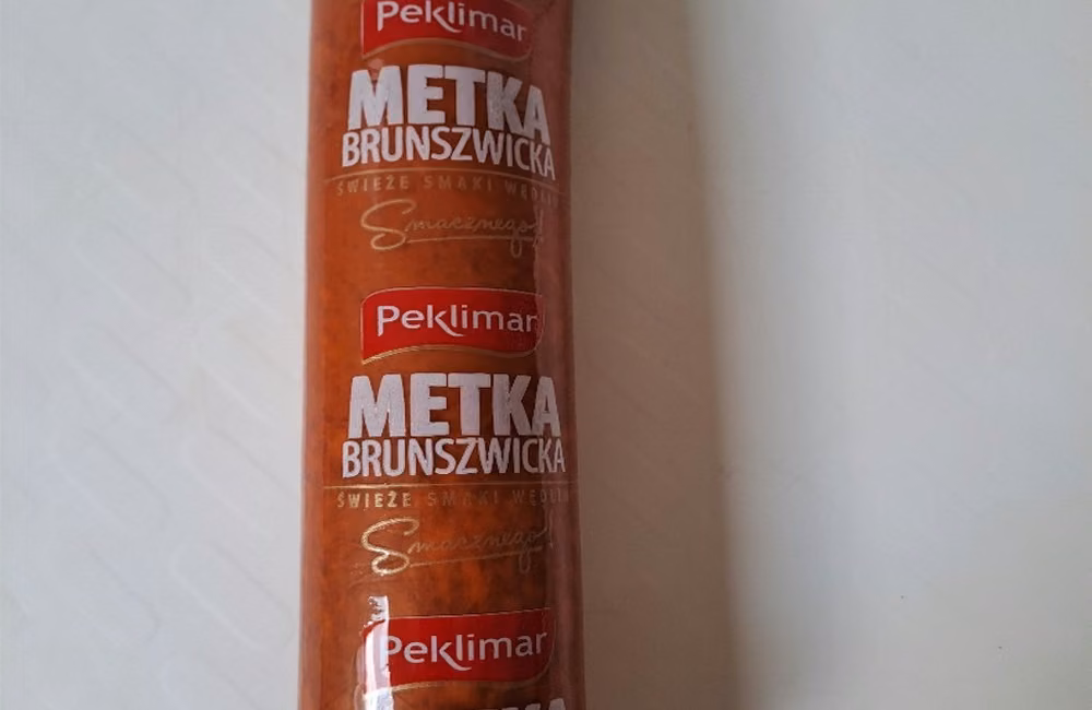 Ostrzeżenie: Listeria monocytogenes wykryta w metce brunszwickiej — partia 1R808070707