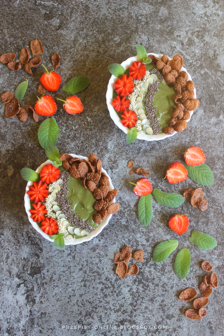 Zielone smoothie bowl