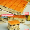 Ciasto Bananowe z masą budyniową - BEZ PIECZENIA