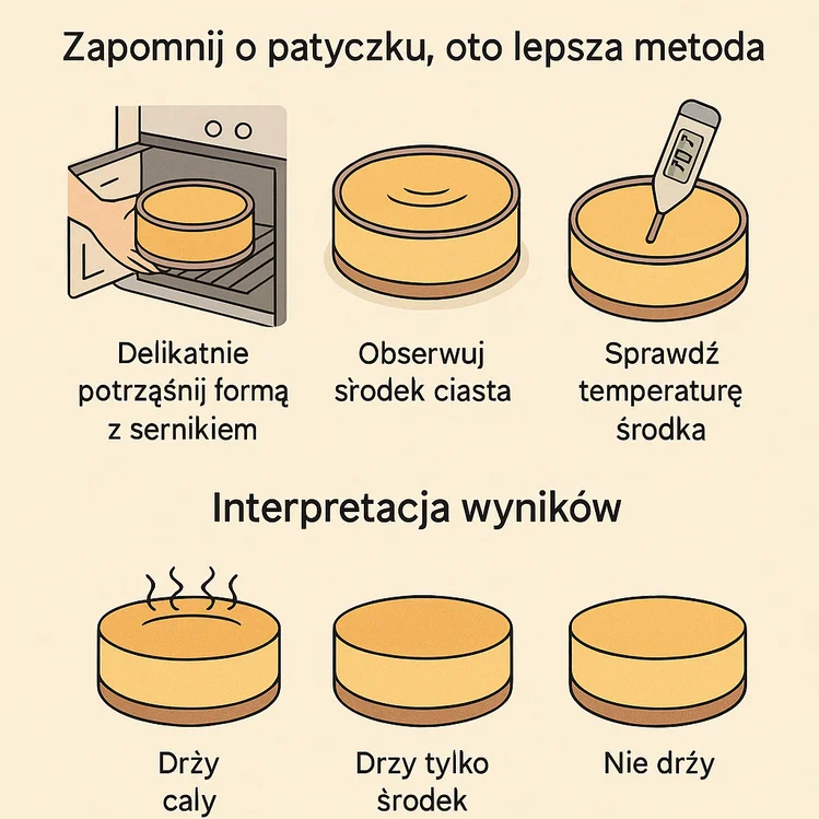 Zdjęcie Jak sprawdzić, czy sernik jest gotowy? Zapomnij o patyczku, oto lepsza metoda! #1