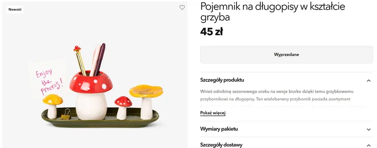 Zdjęcie Grzybkowy zawrót głowy na Twoim biurku! Ten przybornik za 45 zł to hit dla fanów jesiennego klimatu! #1