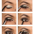 Metaliczne smokey eye- krok po kroku