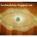 Bieżnik w stylu retro 96/50 cm - stare złoto. Zrób razem ze mną :-)