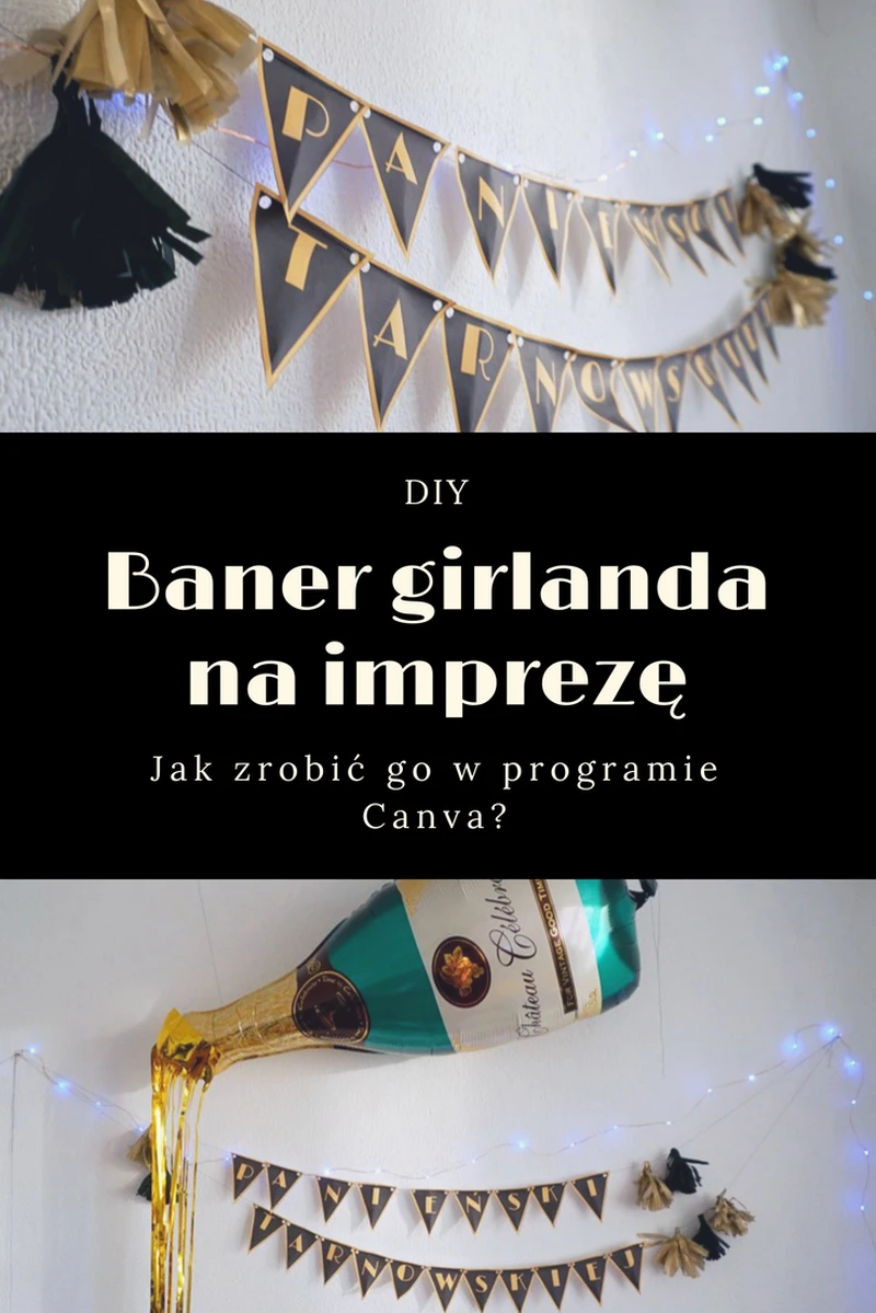 DIY Jak zrobić baner girlandę w Canvie