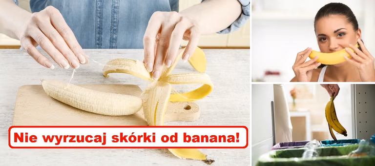Zanim wyrzucisz SKÓRKĘ BANANA wyskrob z niej MIĄŻSZ!