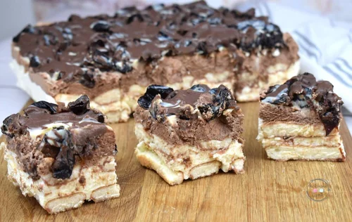Ciasto Pijana śliwka bez pieczenia