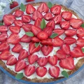 Tarta rafaello z truskawkami