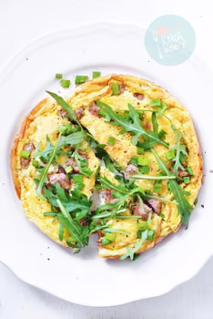 Frittata z białą kiełbasą