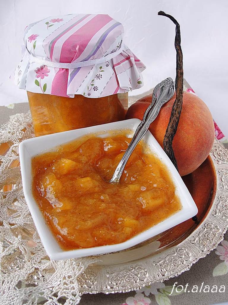 Dżem brzoskwiniowy z wanilią