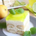 Ciasto gruszkowo-limonkowe -BEZ PIECZENIA