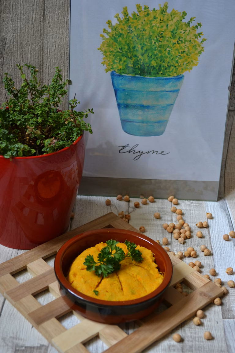 Pasta z cieciorki i marchewki