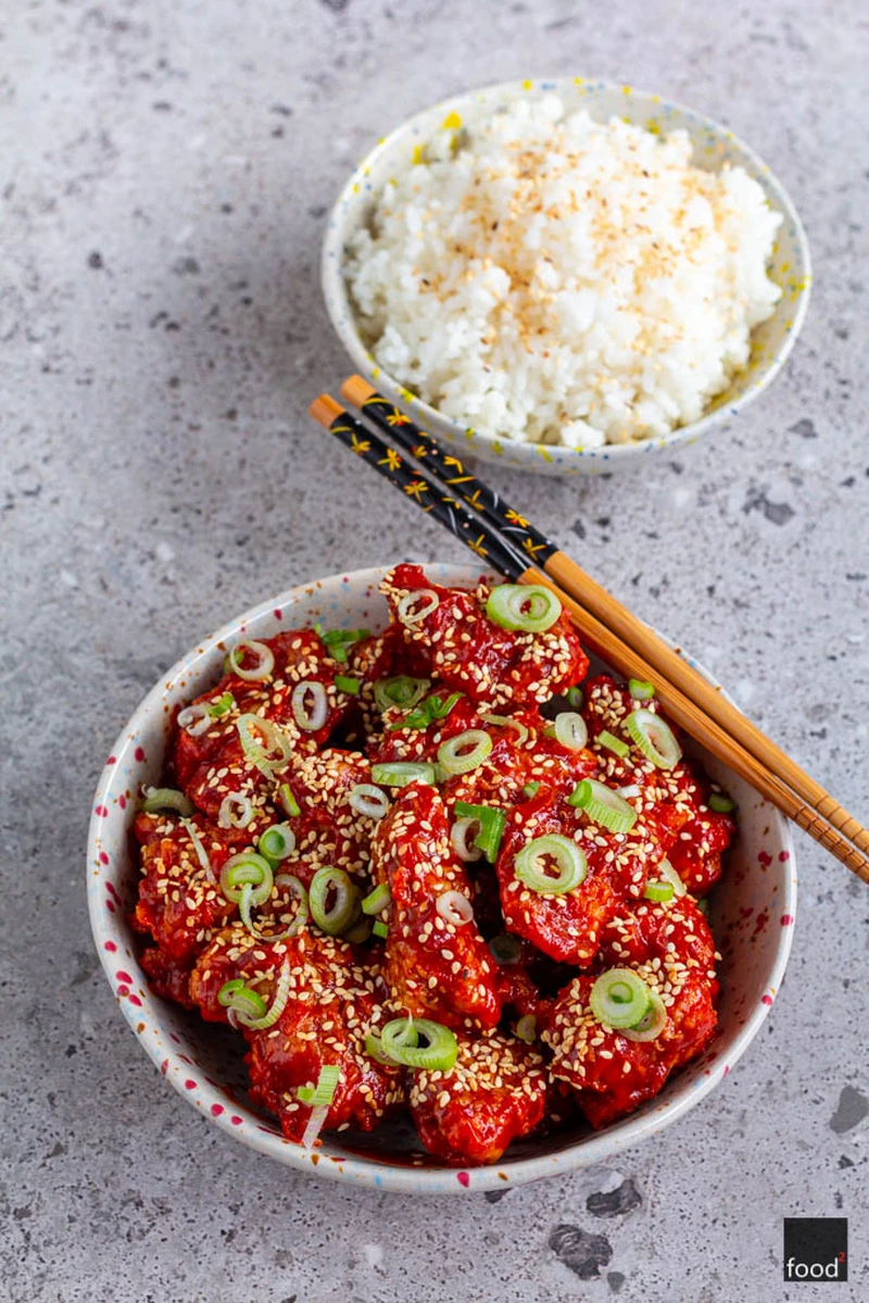 Korean fried chicken - smażony kurczak po koreańsku