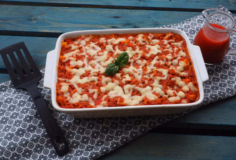 ZAPIEKANKA MAKARONOWA BOLOGNESE (BEZGLUTENOWA)