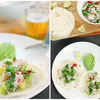 ceviche z kiwi i truskawkami