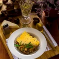 Risotto z podgrzybkami i chipsem z parmezanu
