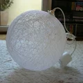 HANDMADE BIALO SNIEZNA KULA - LAMPA SREDNICA 60CM