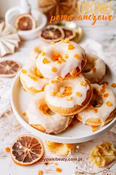 Pieczone oponki pomarańczowe