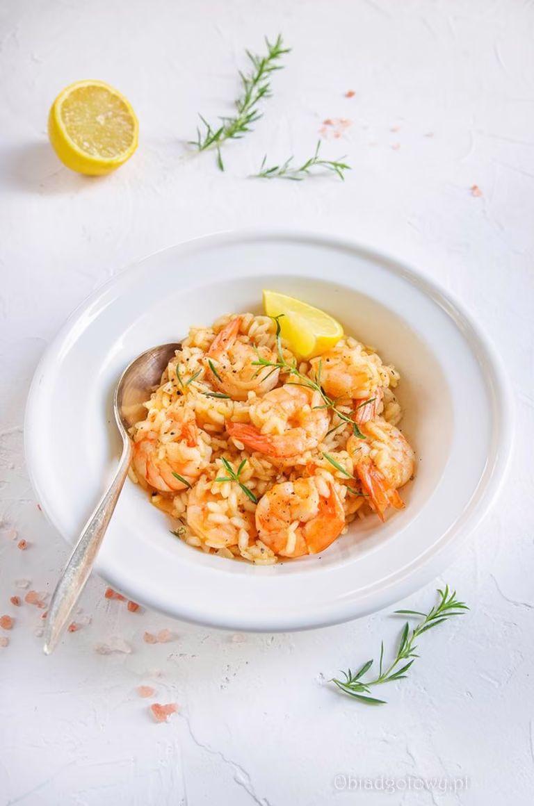 Risotto z krewetkami