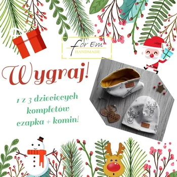 Konkurs! Wygraj 1 z 3 dziecięcych kompletów czapka + komin!