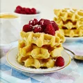 Owsiano - kokosowe gofry z malinami (bez cukru, mleka i glutenu)